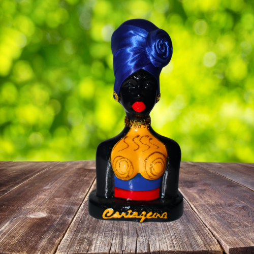 Palenquera turbante azul