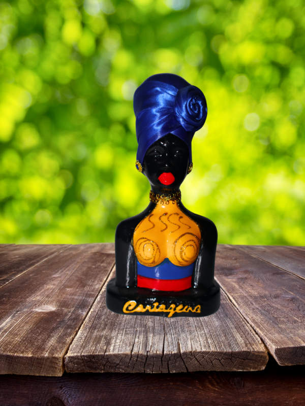 Palenquera turbante azul