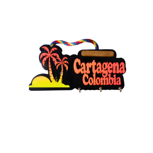 Porta llavero llave silueta