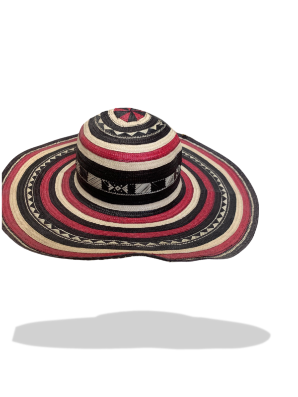 Sombrero fino vueltiao 15 pies rojo