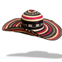Sombrero fino vueltiao 15 pies rojo