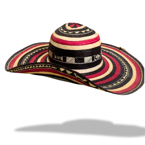 Sombrero fino vueltiao 15 pies rojo