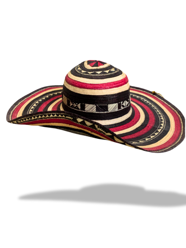 Sombrero fino vueltiao 15 pies rojo
