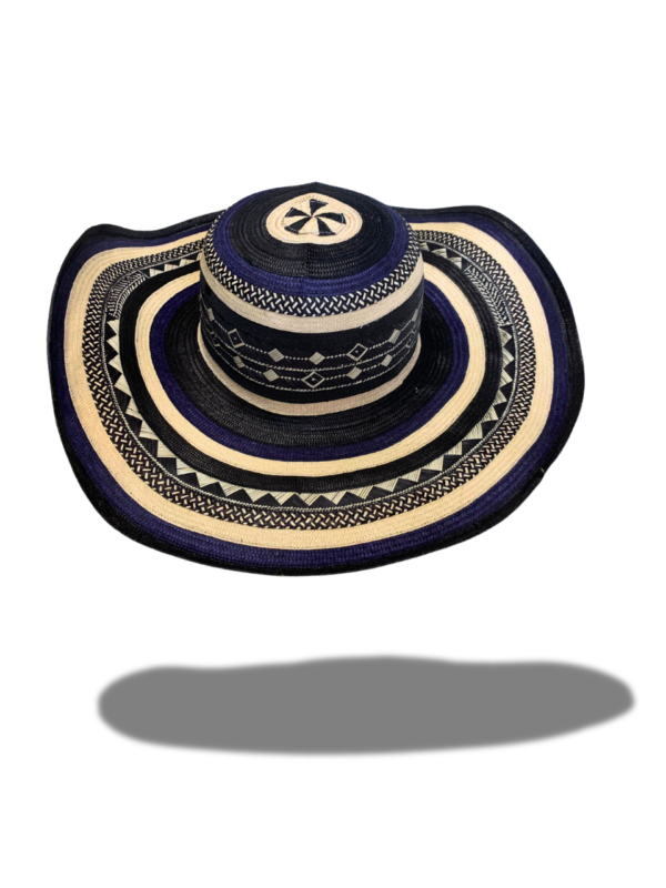 Sombrero fino vueltiao 19 vueltas azul