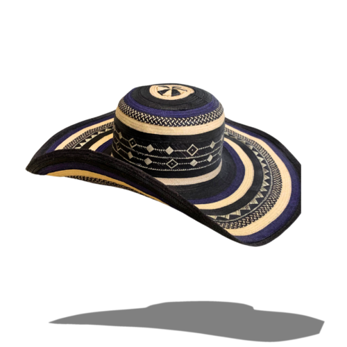 Sombrero fino vueltiao 19 vueltas azul