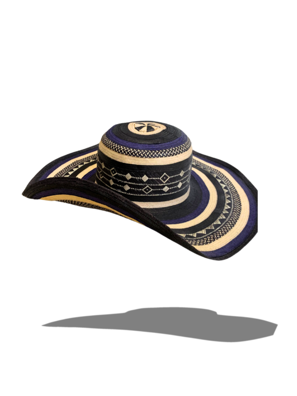 Sombrero fino vueltiao 19 vueltas azul